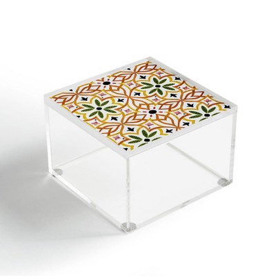 Marta Barragan Camarasa Obsession Nature Mosaics 4" x 4" Acrylic Box - Deny Designs