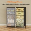 Dresser for Bedroom with 4/5/6/8 Drawers, Wide Chest of Drawers, Fabric Dresser, Storage Organizer with Fabric Bins for Closet, Living Room, Hallway - 4 of 4
