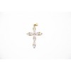 Aria Jeweler Inc Chain with Diamond Cross - 3 of 4