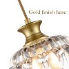 Claxy Gold Pendant Light Fixtures Flower Shade for Kitchen Island - 4 of 4