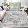 Area Rug Machine Washable Rug Vintage Distressed Non Slip Non Shedding Rugs Low Pile Foldable Retro Printed Indoor Carpet for Living Room Bedroom - 2 of 4
