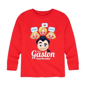 Boys' - Disney - Gaston Heartbreaker Long Sleeve Graphic T-Shirt - 1 of 4