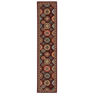 Oriental Weavers Lilihan 091R6 Red/ Multi Indoor Area Rug - 2'6" x 12' - 1 of 4