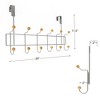 Hastings Home Over-the-Door 6-Hook Metal Coat Rack - 4 of 4
