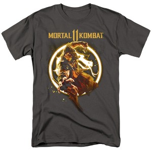 Mortal Kombat 11 Scorpion Flames Adult T-Shirt - 1 of 4