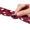 Allegra K Women's Skinny Silky Polka Dots Waistband Narrow Neck Scarf 2Pcs - 4 of 4