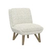 29.9" Wide Armless Accent Chair in Fabric with Easy Assembly and Durable Construction for Living Room - 2 of 4