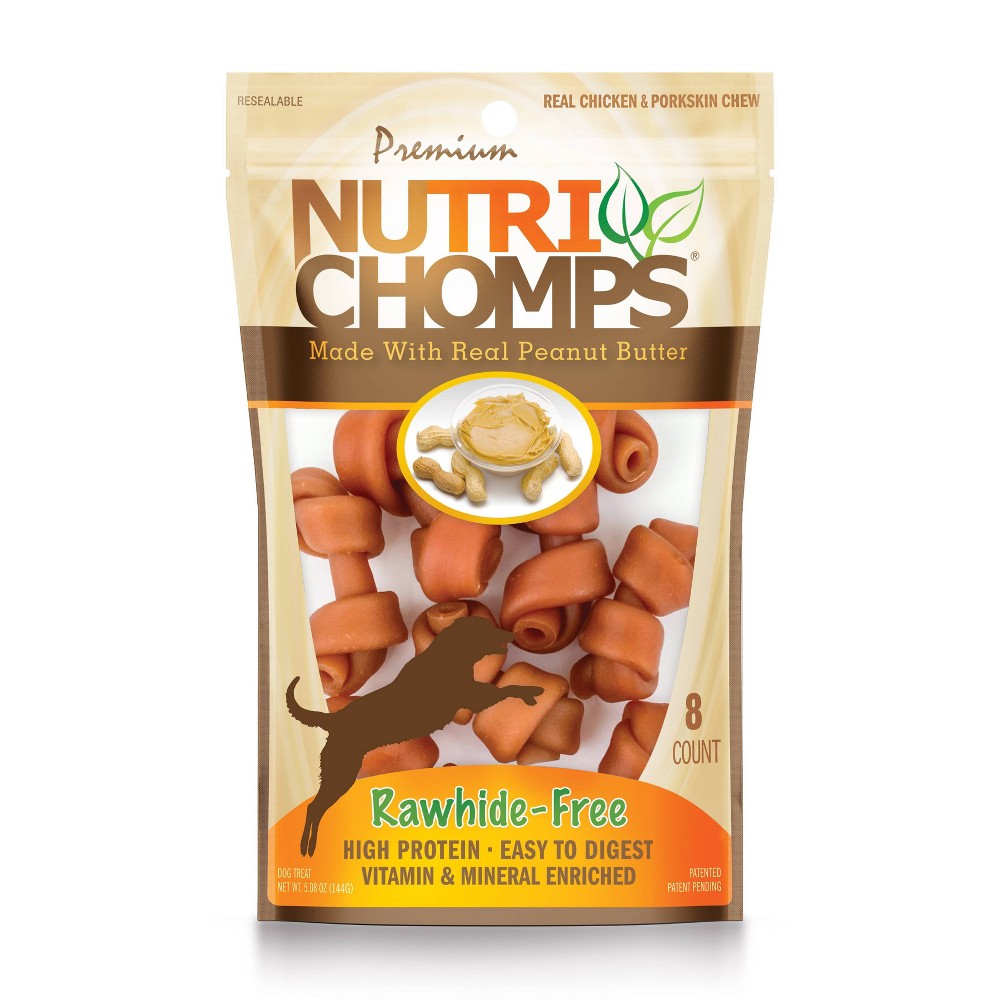 Photos - Dog Food Nutri Chomps Peanut Butter Mini Knot Dog Treats - 5.08oz