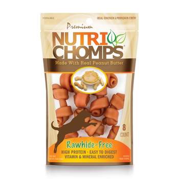 Nutri Chomps Peanut Butter Mini Knot Dog Treats - 5.08oz