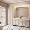 Rectangular Framed Tempered Glass Wall-Mounted Bathroom Vanity Mirror - 2 of 4