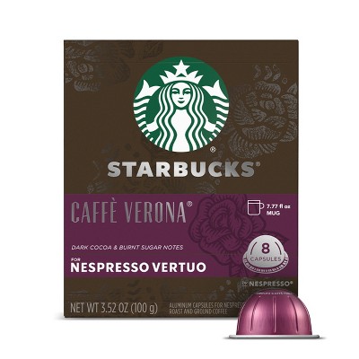 Starbucks By Nespresso Vertuo Line Pods - Light Roast Coffee - Creamy  Vanilla - 1 Box (8 Pods) : Target