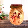 Stony Creek 4.0 Inch Jolly Snowman Pre-Lit Sm Jar Electric Frosty Winter Red Novelty Sculpture Lights - 2 of 4