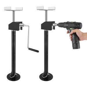 Slide Out Support Jacks (Set of 2), Heavy Duty RV Stabilizer Jacks Support, 21"-34" Quick-Lift Adjustable for Campers, Travel Trailers & RVs - 1 of 4