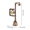 YIYIBYUS Bronze Retro Industrial Table Lamp with Clock, Modern Desk Lamp - 4 of 4