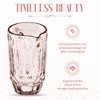 Elle Décor Vintage Glass Pitcher, Water Carafe Jug for Iced Tea, 43.9 OZ, Pink - 2 of 4