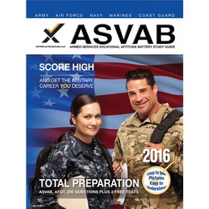 ASVAB Armed Services Vocational Aptitude Battery Study Guide 2016 - by  Sharon A Wynne (Paperback) - 1 of 1