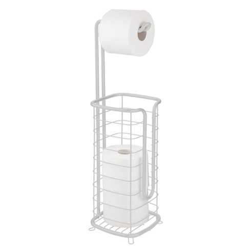Mdesign Metal Toilet Paper Stand Holder/dispenser - Holds 3 Spare Rolls :  Target