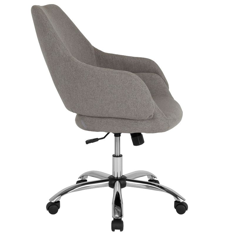 Merrick Lane Office Chair Ergonomic Executive Mid-Back Design With 360° Swivel And Height Adjustment, 4 of 17