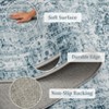 Short Pile Washable Area Rug - Boho Vintage Living Room & Bedroom Rug, Non-Slip, Machine Washable - 4 of 4