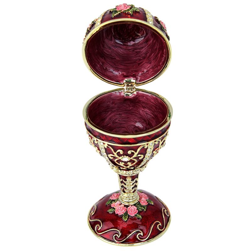 Design Toscano The Rosette Rose Romanov Style Enameled Egg, 2 of 4