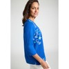 Jessica London Women's Plus Size Stretch Cotton Henley Top - 4 of 4