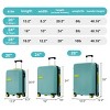 3-Piece Hardshell Luggage Set Trolley Suitcases,Minimalist Expandable Spinner Suitcase with TSA Lock (20"/24"/28")–Cuddlewood - 4 of 4