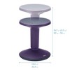 ECR4Kids SitWell Wobble Stool, Adjustable Height - 2 of 4
