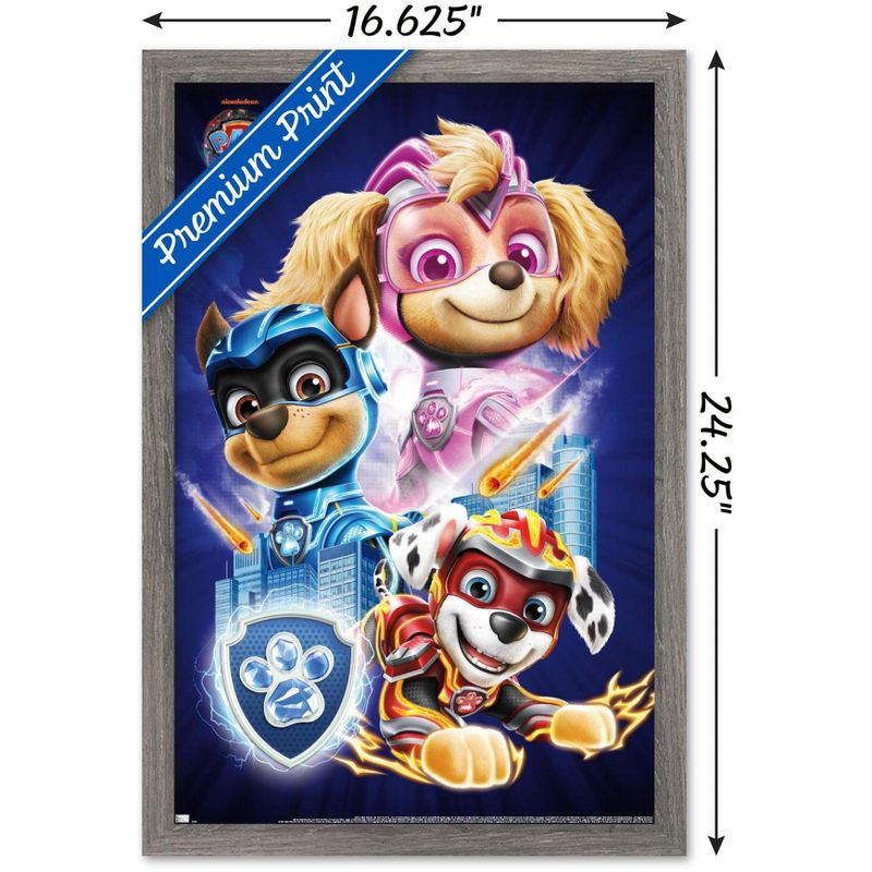 Trends International Paw Patrol: The Mighty Movie - Group Framed Wall Poster Prints, 3 of 7
