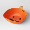 19 fl oz Halloween Bamboo and Melamine Figural Pumpkin Snack Bowl Orange - Hyde and EEK! Boutique™: Dishwasher-Safe - 3 of 3
