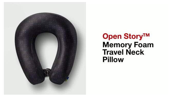 Memory Foam Travel Neck Pillow - Open Story™, 2 of 6, play video
