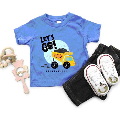 The Juniper Shop SmileyWorld Let's Go Dump Truck Toddler Short Sleeve Tee