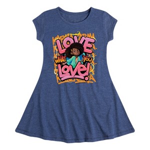 Girls' - Karma's World - Love What You Love Fit & Flair Cap Sleeve Dress - 1 of 2