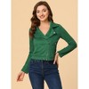 INSPIRE CHIC Women's Zip Up Faux Suede Biker Moto Jacket - 3 of 4