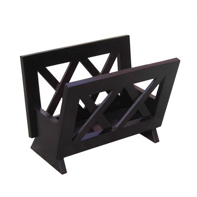 Oceanstar Contemporary Solid Wood Magazine Rack : Target