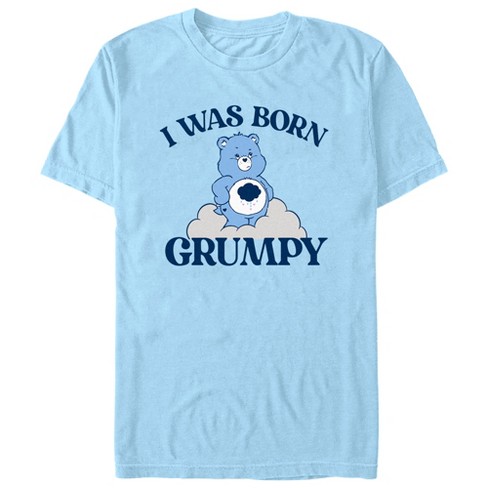 Men s Care Bears I Was Born Grumpy T shirt Light Blue X Large Target