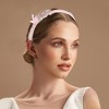 Unique Bargains Girl's Elegant Mesh Headbands 5.51"x4.72"x0.28" Pink 2 Pcs - 2 of 3
