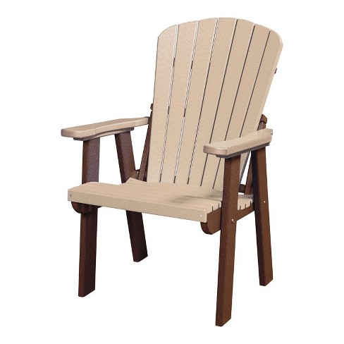 OS Home and Office Furniture 42" Resin Fan Back Chair in Weatherwood/Brown - image 1 of 4