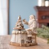Christmas Santa with Paint Brush 6.5 Inch Height Resin Figurine Set of 2 for Festive Home Décor by Melrose - 3 of 3