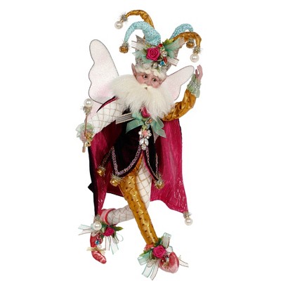 Mark Roberts Products Mark Roberts Red and White Harlequin Christmas Fairy- Medium 16"