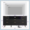 Jojoka Modern 8-Drawer Dresser TV Stand with LED Light, Power Outlets & Open Shelf – Fits 32-65" TVs for Bedroom or Living Room - 3 of 4