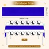 Unique Bargains  Light Elegant Romantic Chiffon Table Runner 27.5" x 118" 2 Pcs - 2 of 4