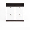 Racxily Flip Drawers Shoe Storage Cabinet - Slim Freestanding White & Walnut Organizer, Entryway Shoe Cabinet with 18-Pair Dustproof Storage - 4 of 4