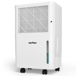 Heynemo 22 Pints Dehumidifier for Home: 1500 Sq.Ft Dehumidifiers with 71OZ Water Tank, Drain Hose for Basement, Bedroom, Bathroom, RV, Garage, White - 1 of 4