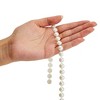 Genie Crafts White Half-Round Spools of Pearls for DIY Crafts, Wedding Decorations, 10mm Beads, 10 Yards - 4 of 4