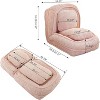 Angel Sar Adjustable Human Dog Bed for Adults, 5 Position Foldable Human Size Dog Bed, Extra Large Cloud Beds for Living Room & Bedroom, Pink - 3 of 4