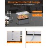 96QT Commercial Food Warmer with 12x8QT Food Pans，with Acrylic Shield Stainless Steel Bain Marie Countertop for Restaurants Buffets Party - 4 of 4