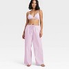 Women's Flannel Wide Leg Pajama Pants - Wild Fable™ - 3 of 3
