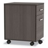 Linea Italia Trento Line Mobile Pedestal File, Left or Right, 2-Drawers: Box/File, Legal/Letter, Mocha, 16.5" x 19.75" x 23.63" - 3 of 4