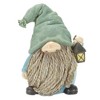 Stone Garden Gnome Figurines – 6.25"H Set with Bird & Lantern Accents (Set of 4) By Melrose - 4 of 4