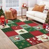 Christmas Themed Retro Patchwork Carpet - 3 of 4